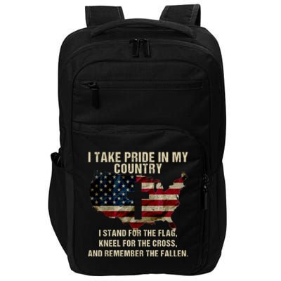 American Pride: Patriotic American Flag Cool Gift Cool Gift Impact Tech Backpack