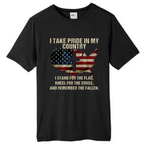 American Pride: Patriotic American Flag Cool Gift Cool Gift Tall Fusion ChromaSoft Performance T-Shirt