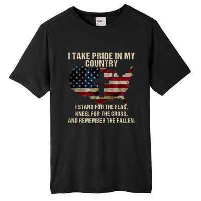 American Pride: Patriotic American Flag Cool Gift Cool Gift Tall Fusion ChromaSoft Performance T-Shirt