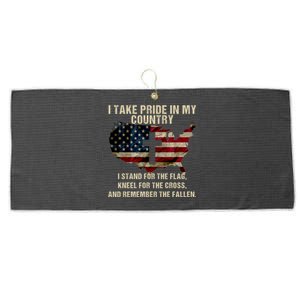 American Pride: Patriotic American Flag Cool Gift Cool Gift Large Microfiber Waffle Golf Towel