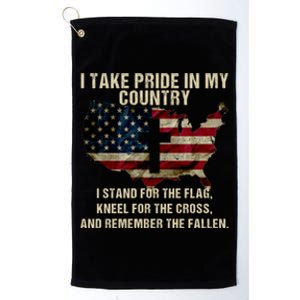 American Pride: Patriotic American Flag Cool Gift Cool Gift Platinum Collection Golf Towel