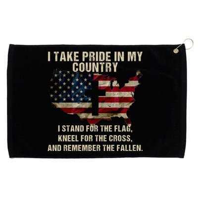 American Pride: Patriotic American Flag Cool Gift Cool Gift Grommeted Golf Towel