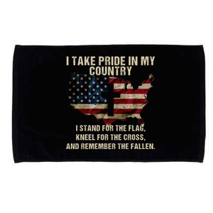 American Pride: Patriotic American Flag Cool Gift Cool Gift Microfiber Hand Towel