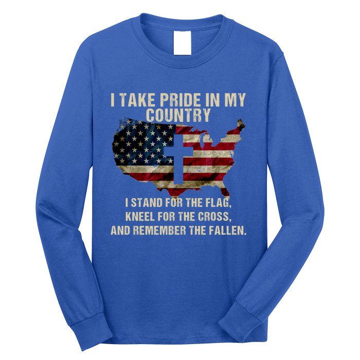 American Pride: Patriotic American Flag Cool Gift Cool Gift Long Sleeve Shirt