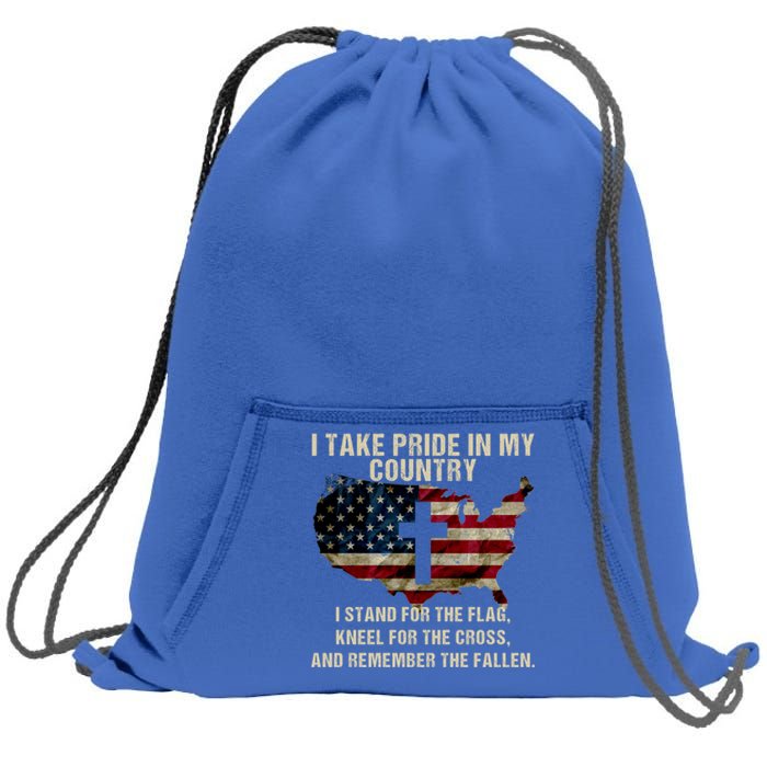 American Pride: Patriotic American Flag Cool Gift Cool Gift Sweatshirt Cinch Pack Bag