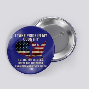 American Pride: Patriotic American Flag Cool Gift Cool Gift Button