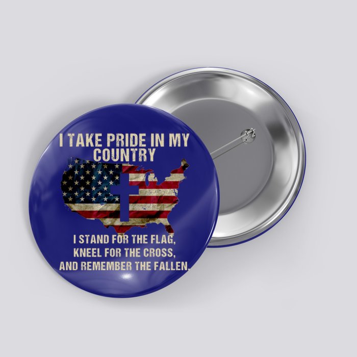 American Pride: Patriotic American Flag Cool Gift Cool Gift Button