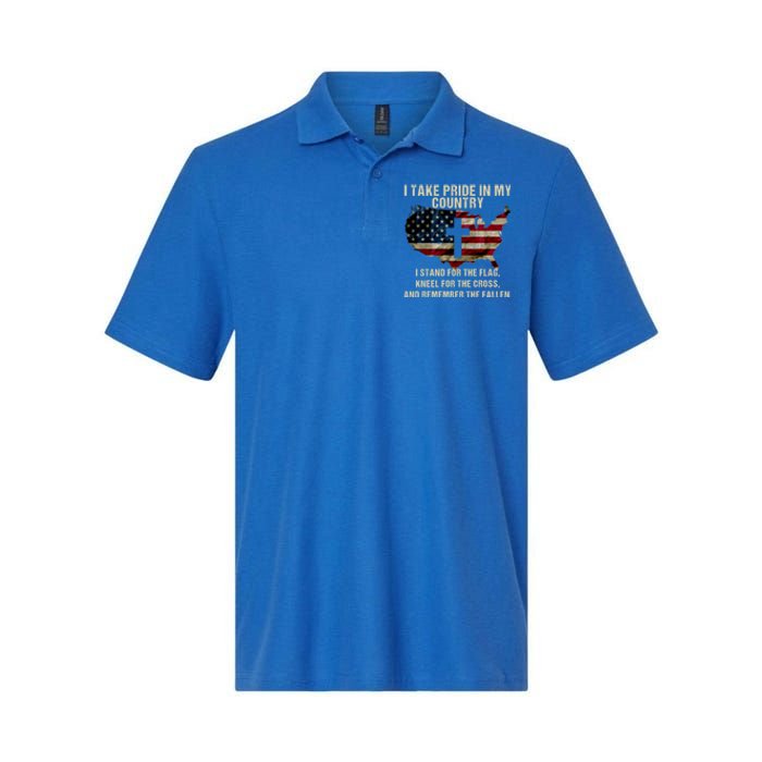 American Pride: Patriotic American Flag Cool Gift Cool Gift Softstyle Adult Sport Polo