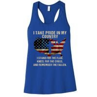 American Pride: Patriotic American Flag Cool Gift Cool Gift Women's Racerback Tank