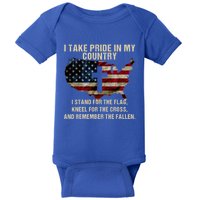 American Pride: Patriotic American Flag Cool Gift Cool Gift Baby Bodysuit