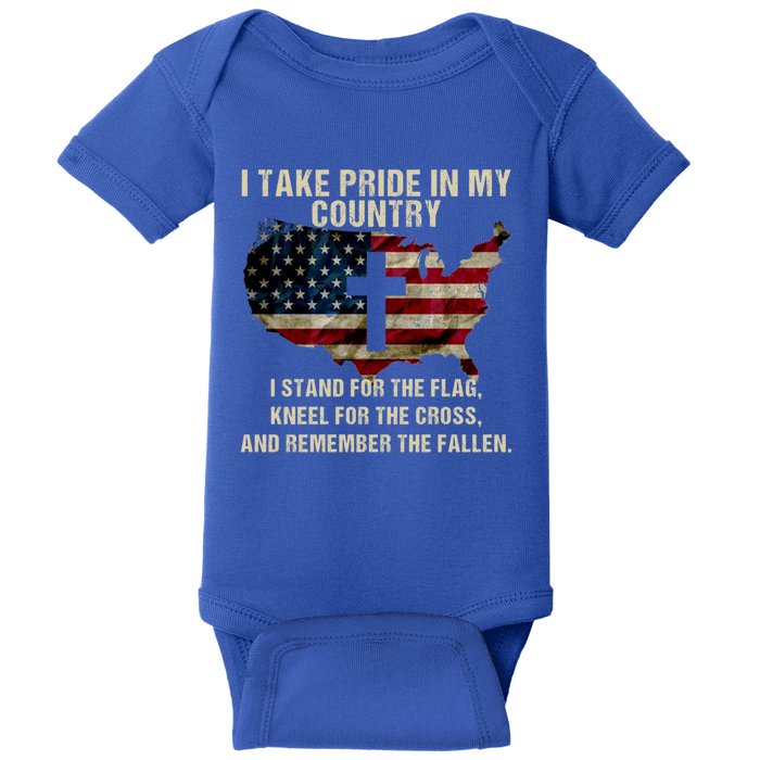 American Pride: Patriotic American Flag Cool Gift Cool Gift Baby Bodysuit