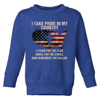 American Pride: Patriotic American Flag Cool Gift Cool Gift Toddler Sweatshirt