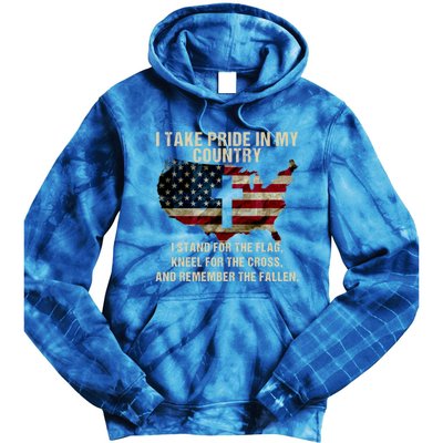 American Pride: Patriotic American Flag Cool Gift Cool Gift Tie Dye Hoodie