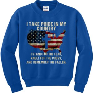 American Pride: Patriotic American Flag Cool Gift Cool Gift Kids Sweatshirt