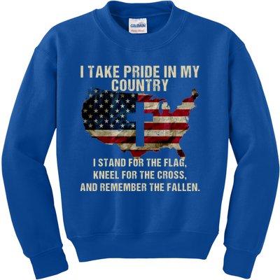 American Pride: Patriotic American Flag Cool Gift Cool Gift Kids Sweatshirt