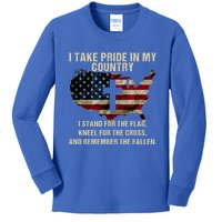 American Pride: Patriotic American Flag Cool Gift Cool Gift Kids Long Sleeve Shirt