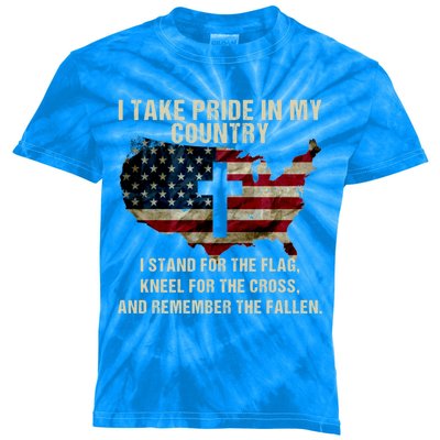 American Pride: Patriotic American Flag Cool Gift Cool Gift Kids Tie-Dye T-Shirt