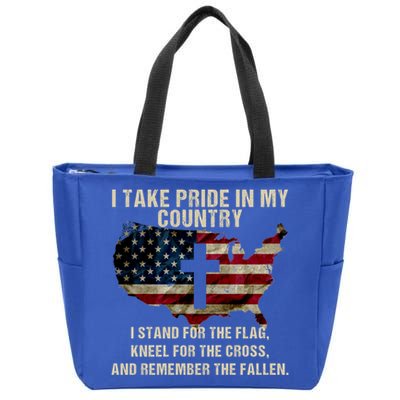 American Pride: Patriotic American Flag Cool Gift Cool Gift Zip Tote Bag