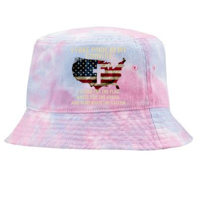 American Pride: Patriotic American Flag Cool Gift Cool Gift Tie-Dyed Bucket Hat