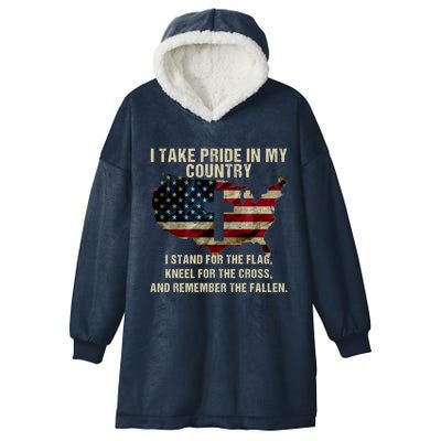 American Pride: Patriotic American Flag Cool Gift Cool Gift Hooded Wearable Blanket