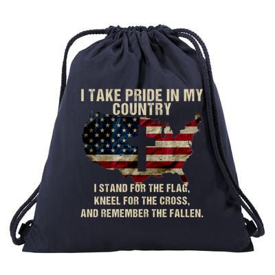 American Pride: Patriotic American Flag Cool Gift Cool Gift Drawstring Bag