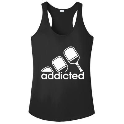 Addicted Pickleball Player Ladies PosiCharge Competitor Racerback Tank