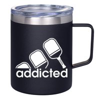 Addicted Pickleball Player 12oz Stainless Steel Coffee Mug