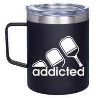 Addicted Pickleball Player 12oz Stainless Steel Coffee Mug