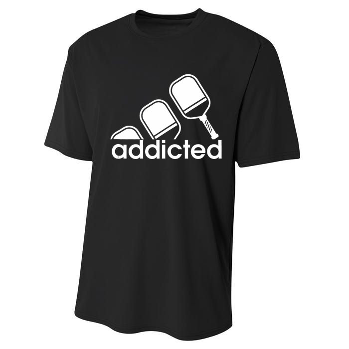 Addicted Pickleball Player Performance Sprint T-Shirt