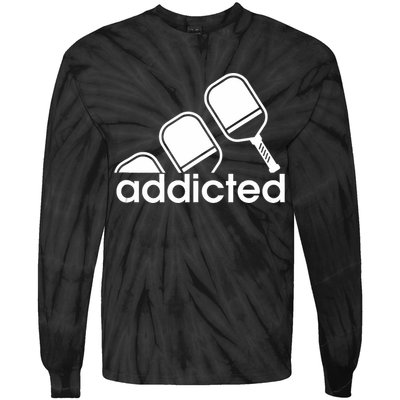 Addicted Pickleball Player Tie-Dye Long Sleeve Shirt
