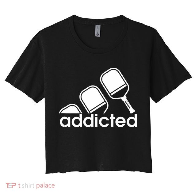 Addicted Pickleball Player Crop Top