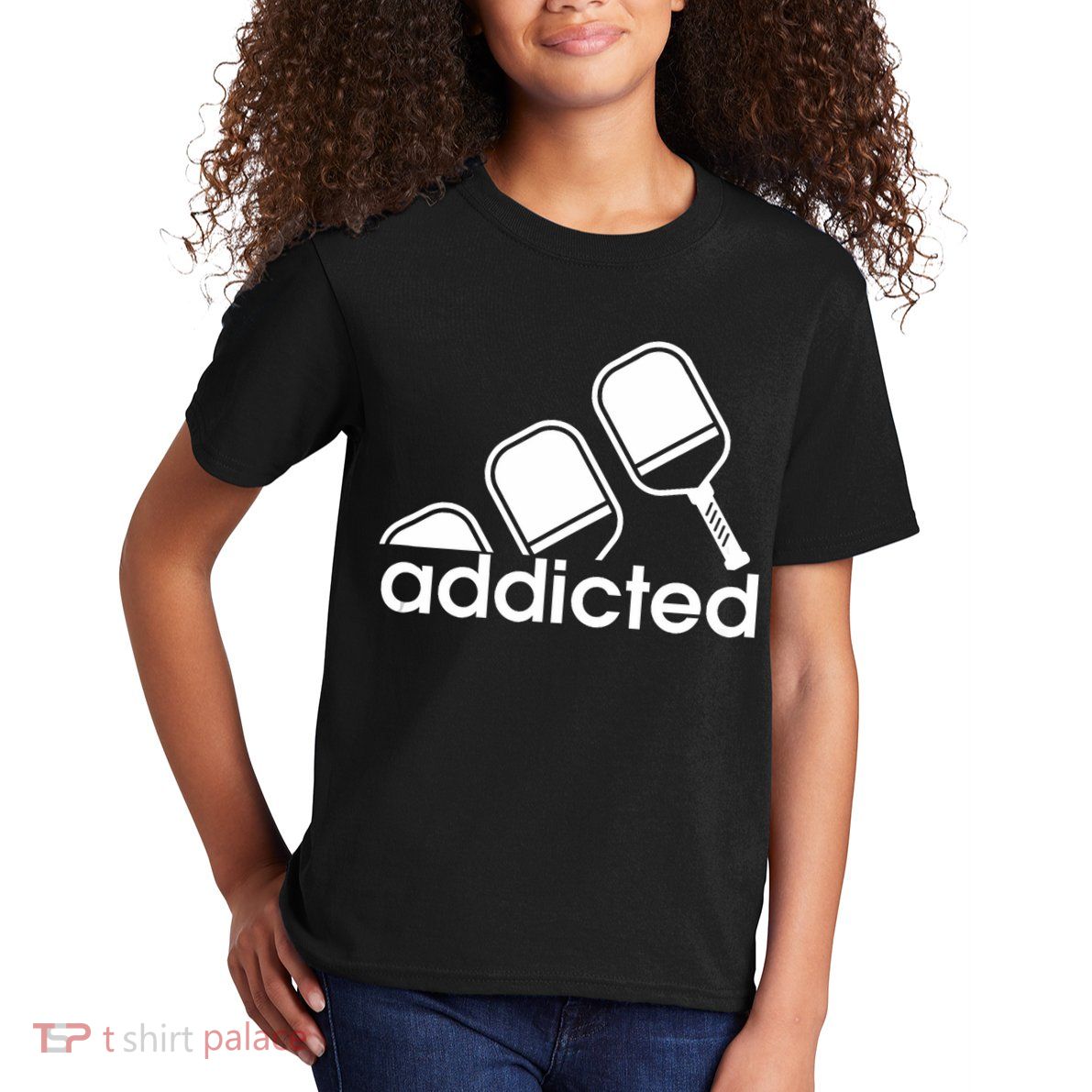 Addicted Pickleball Player Kids T-Shirt
