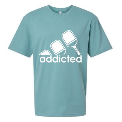 Addicted Pickleball Player Sueded Cloud Jersey T-Shirt