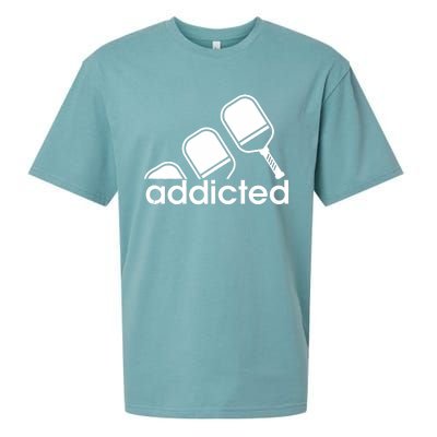 Addicted Pickleball Player Sueded Cloud Jersey T-Shirt