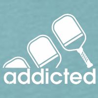 Addicted Pickleball Player Sueded Cloud Jersey T-Shirt