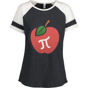 Apple Pie Pi Day 3 14 Math Geek Teacher Engineer Gift Enza Ladies Jersey Colorblock Tee