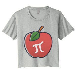 Apple Pie Pi Day 3 14 Math Geek Teacher Engineer Gift Women's Crop Top Tee