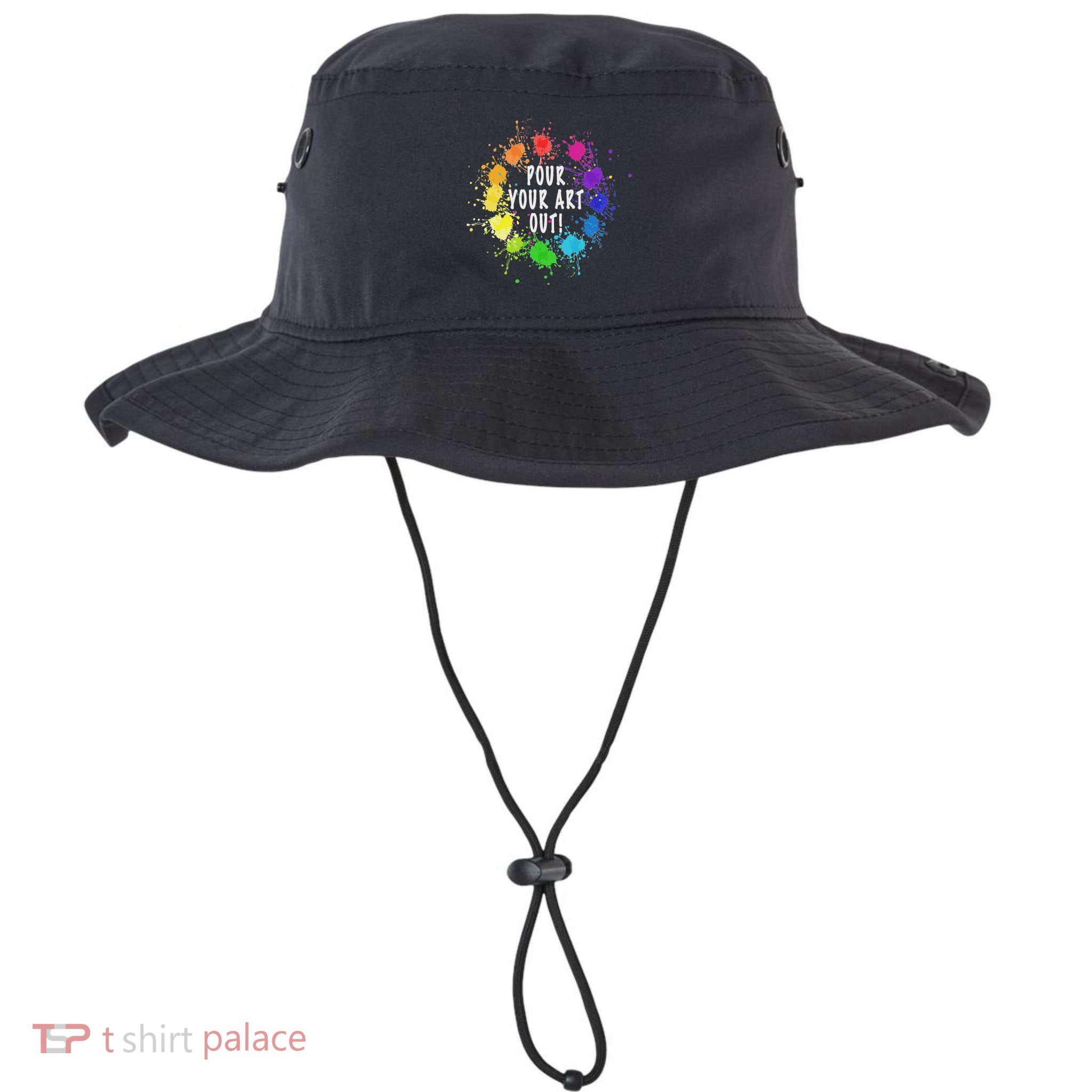 Acrylic Paint Pouring Artist Fluid Art Painter Color Wheel Bucket Hat