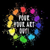 Acrylic Paint Pouring Artist Fluid Art Painter Color Wheel Visor