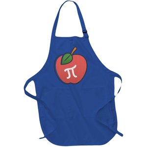 Apple Pie Pi Day 3 14 Math Geek Teacher Engineer Gift Full-Length Apron With Pockets