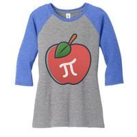 Apple Pie Pi Day 3 14 Math Geek Teacher Engineer Gift Women's Tri-Blend 3/4-Sleeve Raglan Shirt