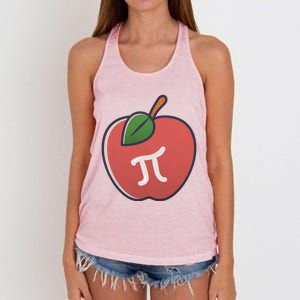 Apple Pie Pi Day 3 14 Math Geek Teacher Engineer Gift Women's Knotted Racerback Tank