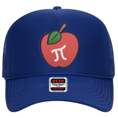 Apple Pie Pi Day 3 14 Math Geek Teacher Engineer Gift High Crown Mesh Back Trucker Hat