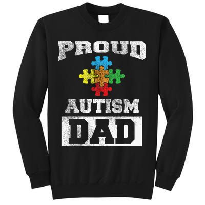Autism Puzzle Piece Flag Autism Awareness For Dad Sweatshirt