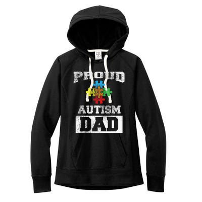 Autism Puzzle Piece Flag Autism Awareness For Dad Women's Fleece Hoodie