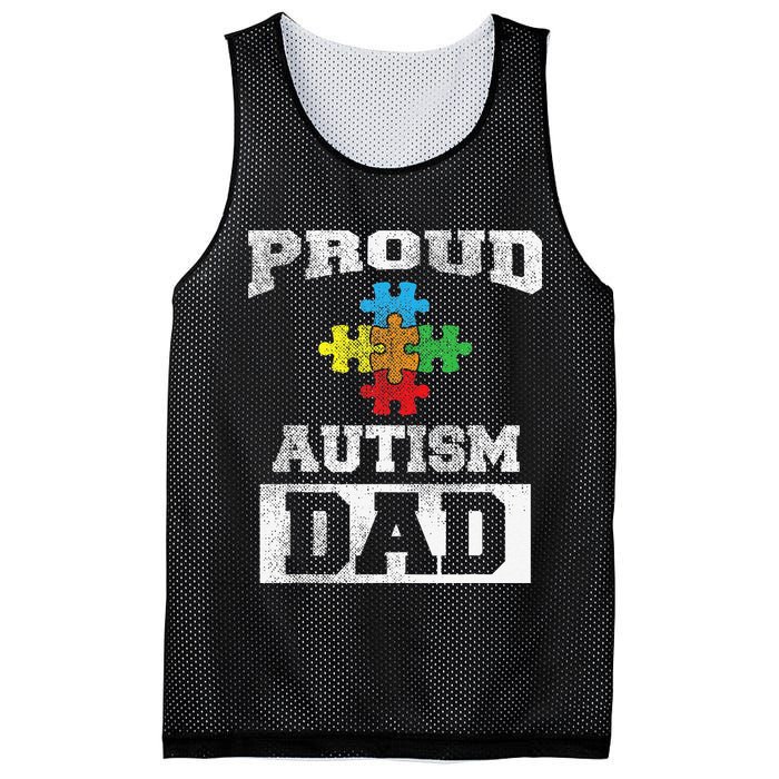 Autism Puzzle Piece Flag Autism Awareness For Dad Mesh Reversible Basketball Jersey Tank