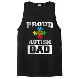 Autism Puzzle Piece Flag Autism Awareness For Dad PosiCharge Competitor Tank