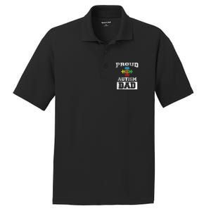 Autism Puzzle Piece Flag Autism Awareness For Dad PosiCharge RacerMesh Polo