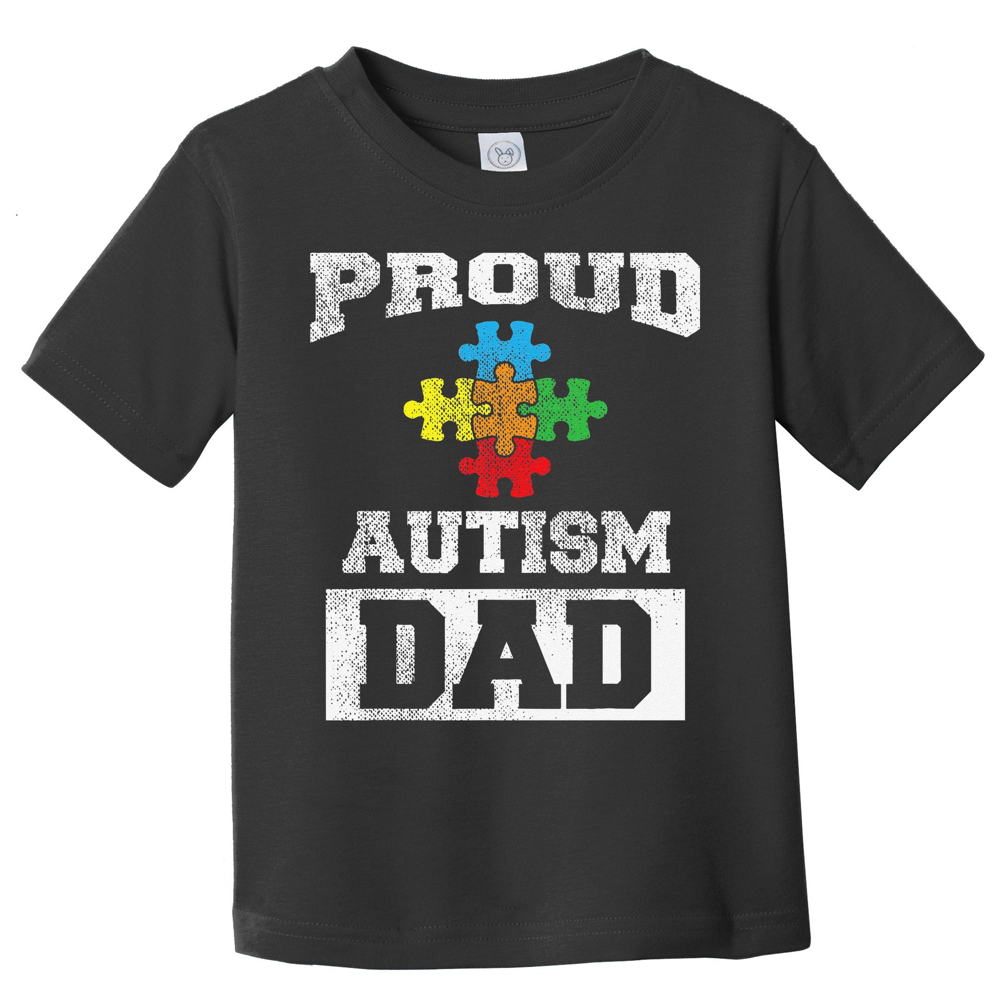 Autism Puzzle Piece Flag Autism Awareness For Dad Toddler T-Shirt