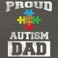 Autism Puzzle Piece Flag Autism Awareness For Dad Cotton Canvas Backpack